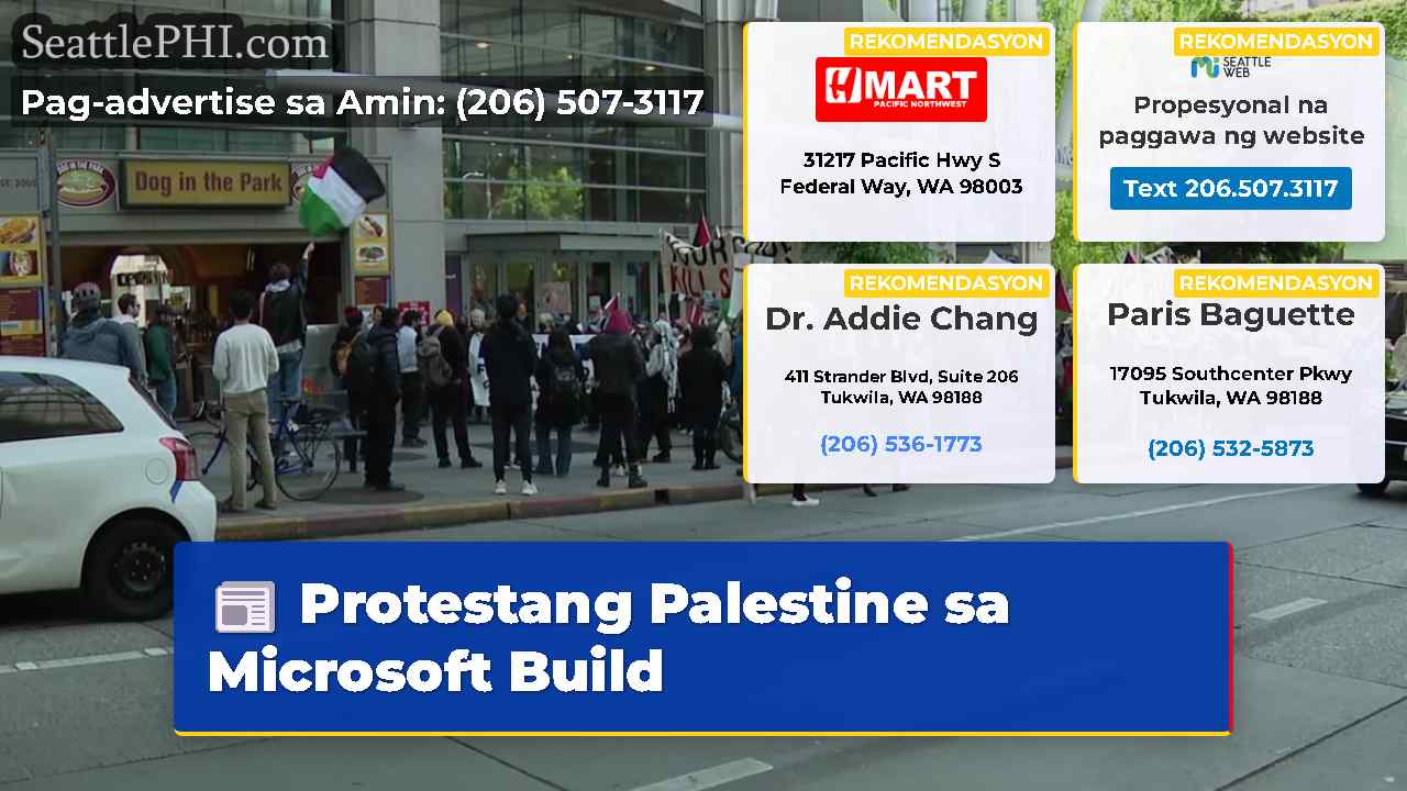 Protestang Palestine sa Microsoft Build