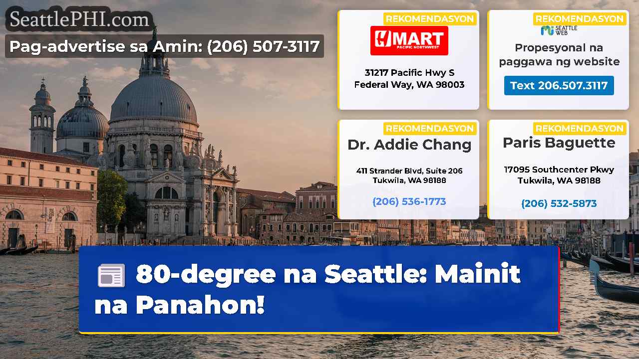 80-degree na Seattle: Mainit na Panahon!
