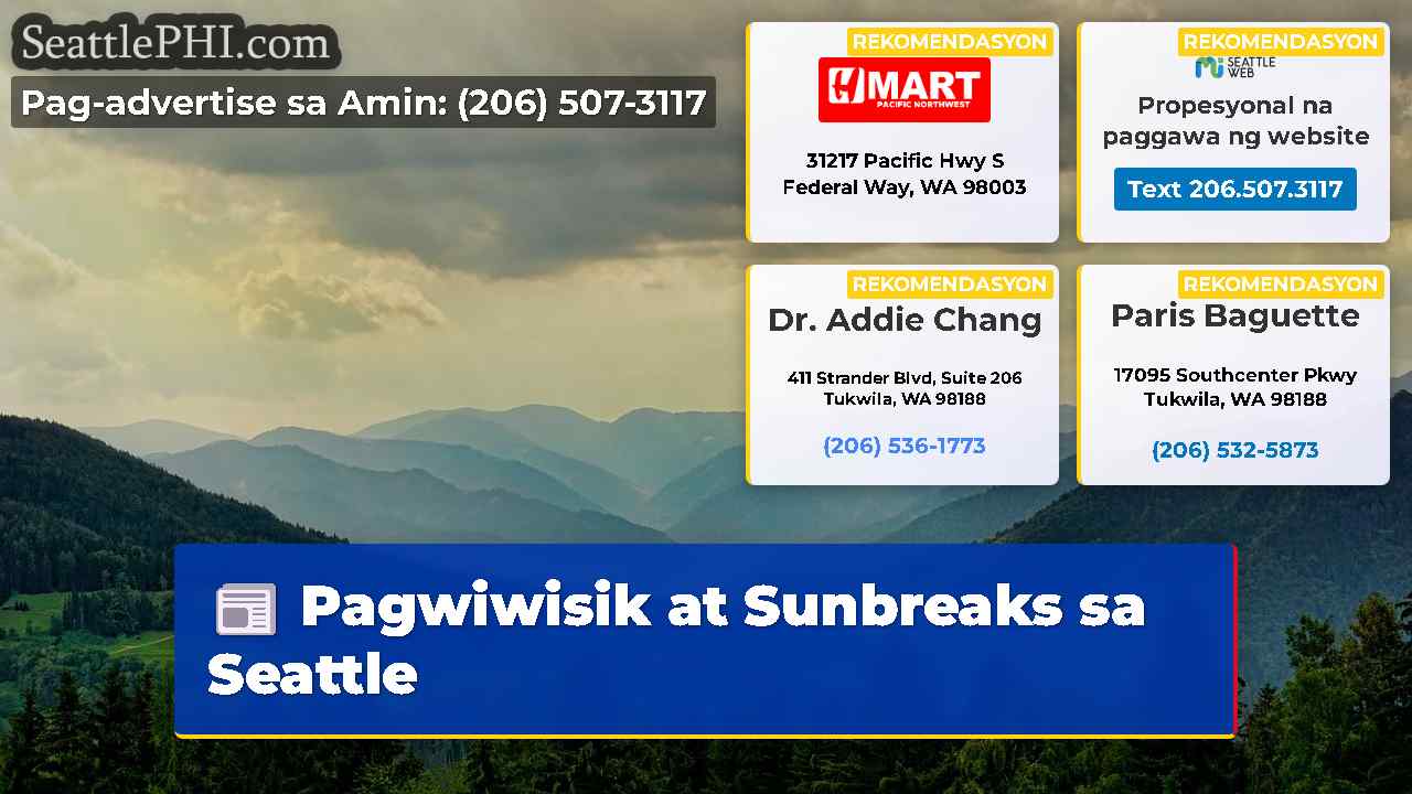 Pagwiwisik at Sunbreaks sa Seattle