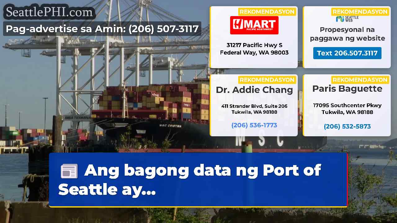Ang bagong data ng Port of Seattle ay…