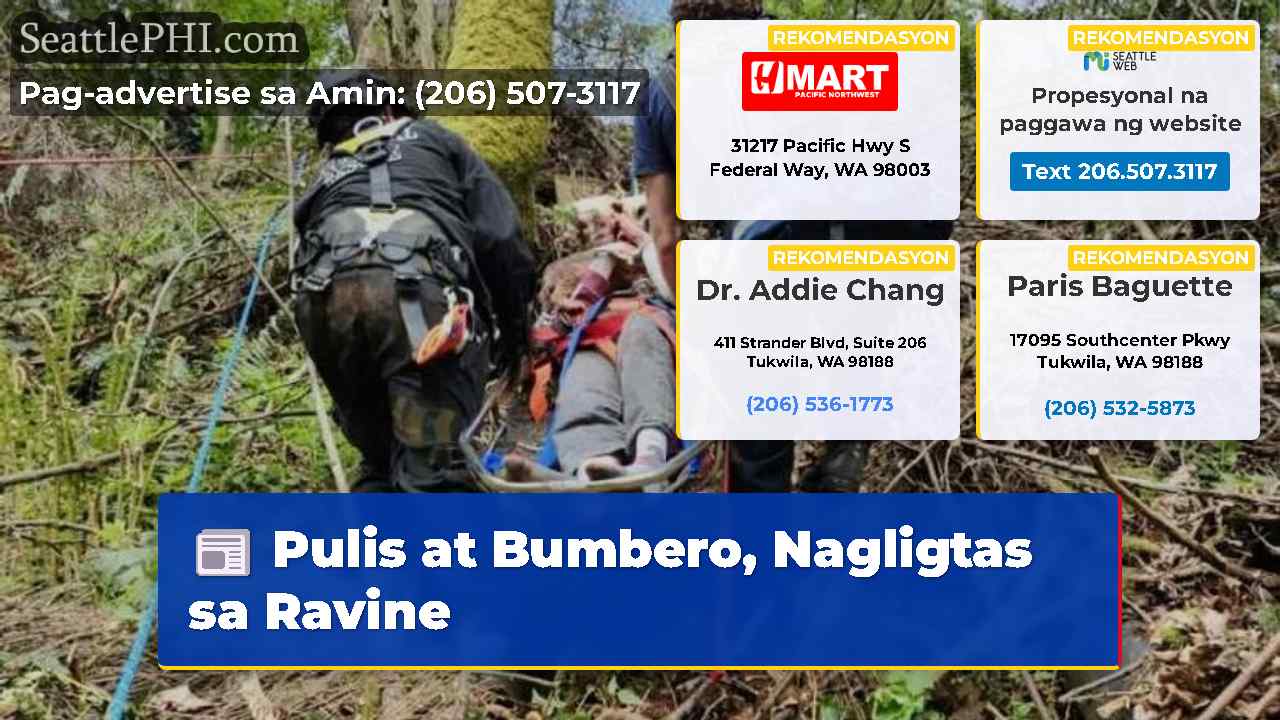 Pulis at Bumbero, Nagligtas sa Ravine