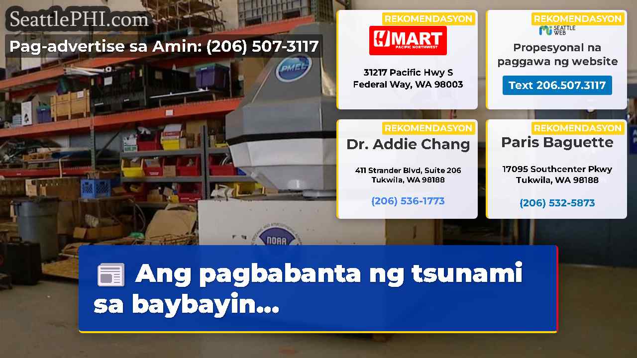 Ang pagbabanta ng tsunami sa baybayin…