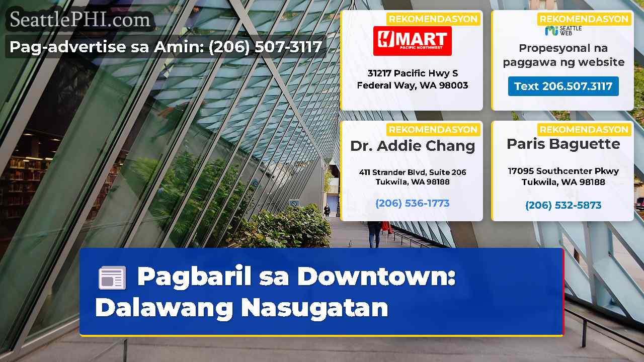 Pagbaril sa Downtown Dalawang Nasugatan