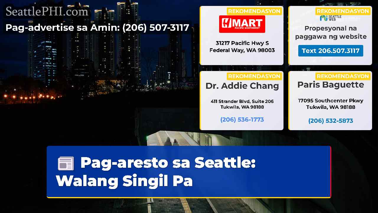Pag-aresto sa Seattle: Walang Singil Pa