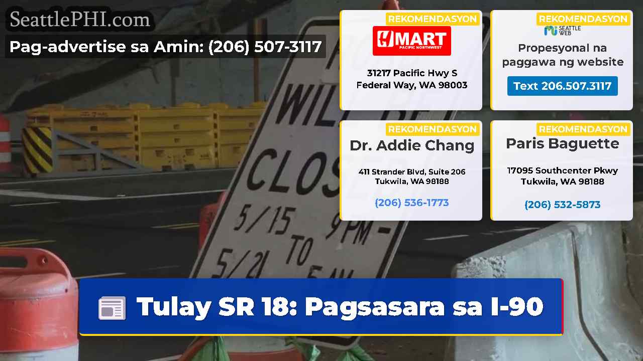 Tulay SR 18: Pagsasara sa I-90