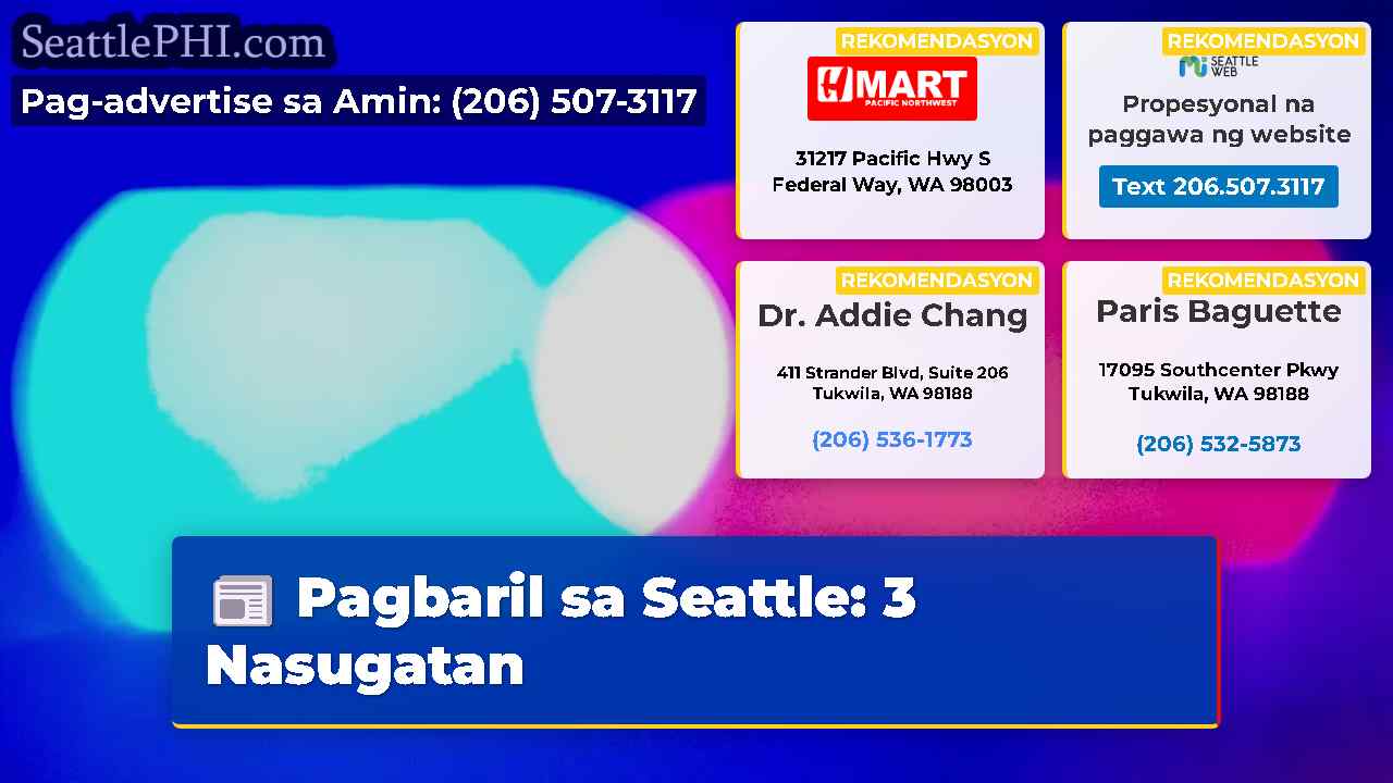 Pagbaril sa Seattle: 3 Nasugatan