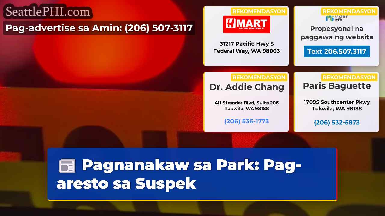Pagnanakaw sa Park: Pag-aresto sa Suspek