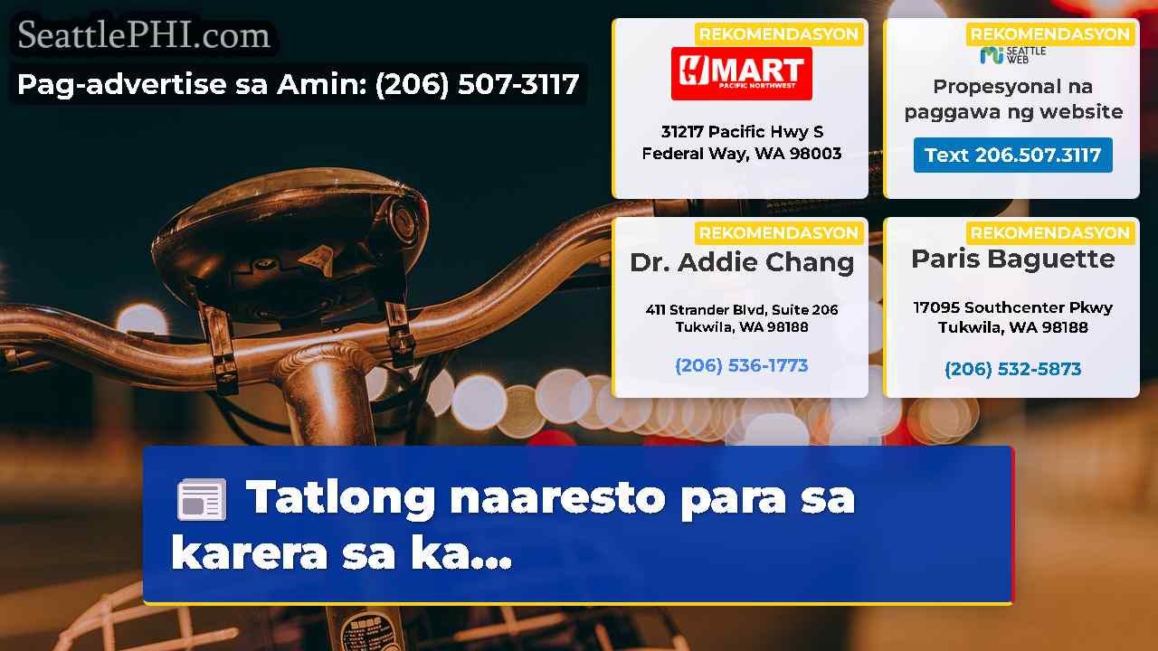 Tatlong naaresto para sa karera sa ka...