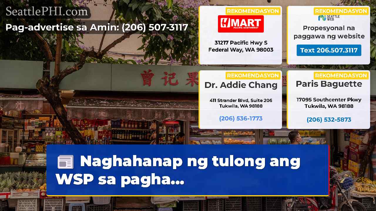 Naghahanap ng tulong ang WSP sa pagha...