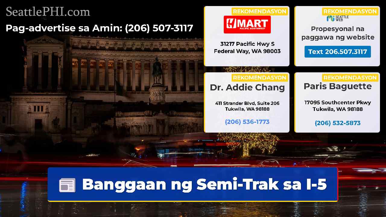 Banggaan ng Semi-Trak sa I-5