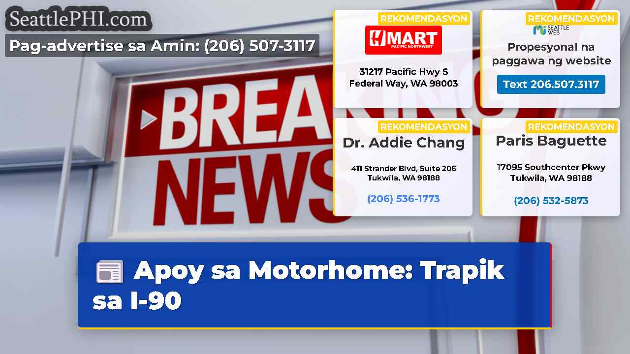 Apoy sa Motorhome: Trapik sa I-90