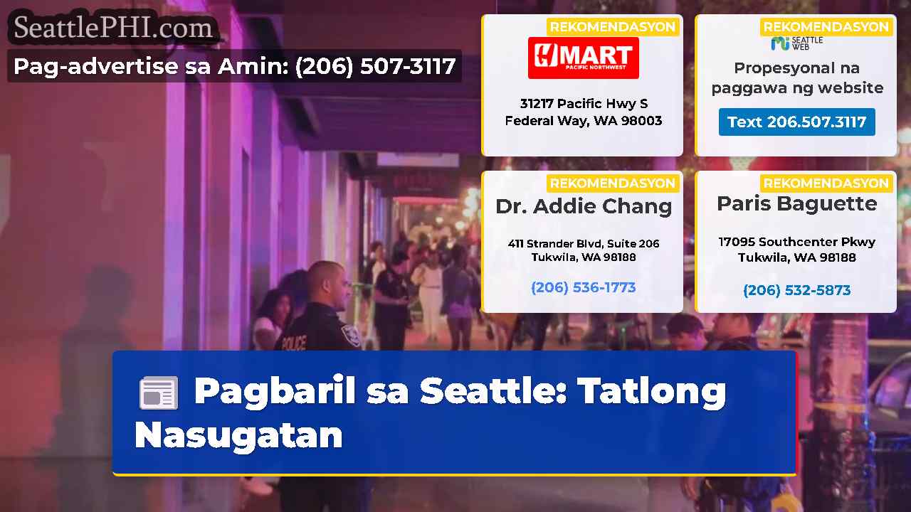 Pagbaril sa Seattle: Tatlong Nasugatan
