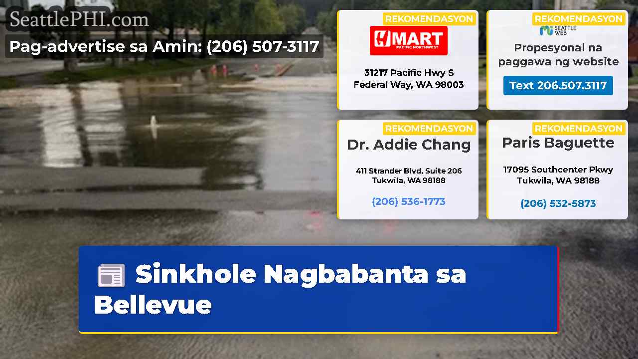 Sinkhole Nagbabanta sa Bellevue