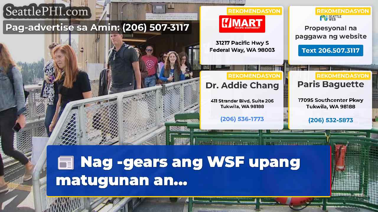 Nag -gears ang WSF upang matugunan an...