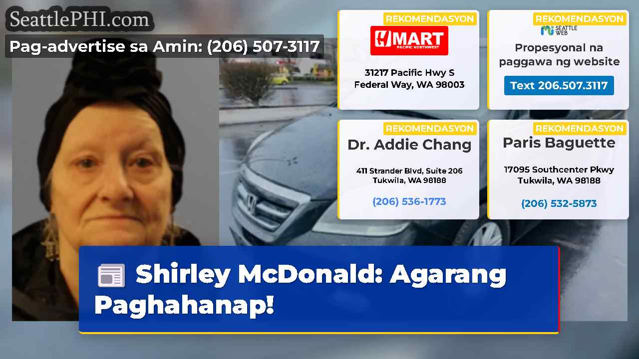 Shirley McDonald: Agarang Paghahanap!