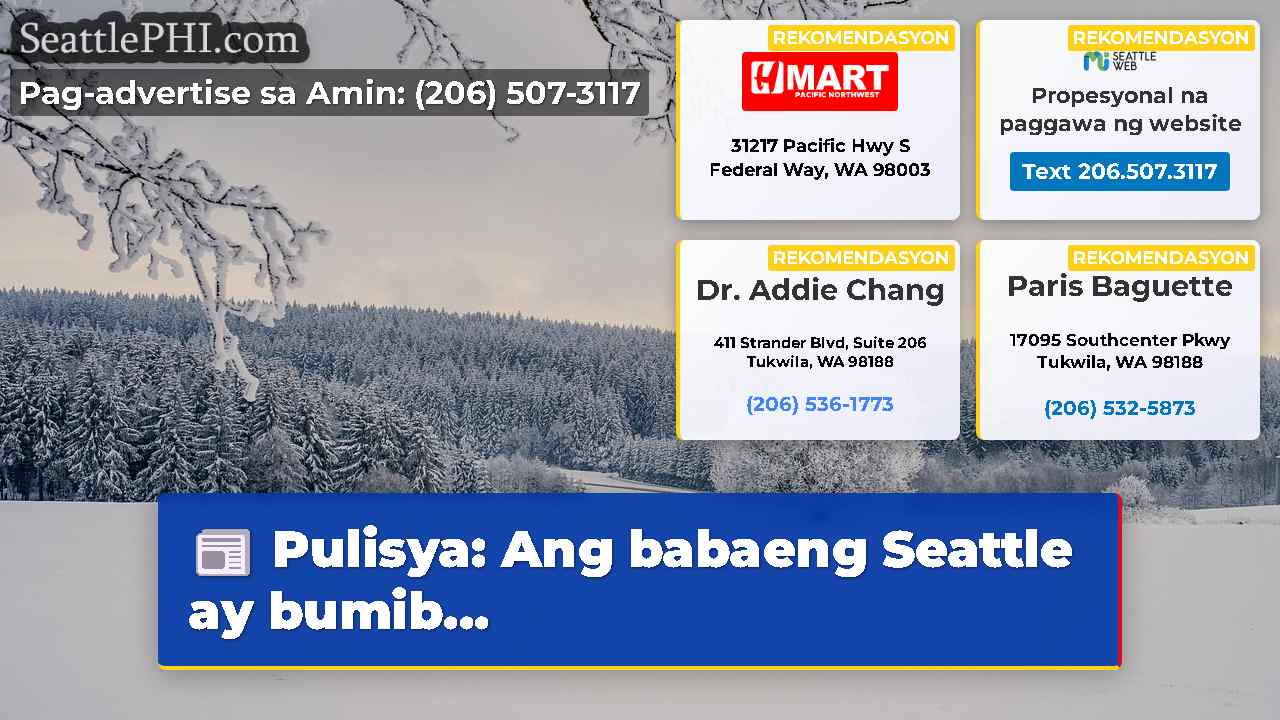 Pulisya: Ang babaeng Seattle ay bumib...