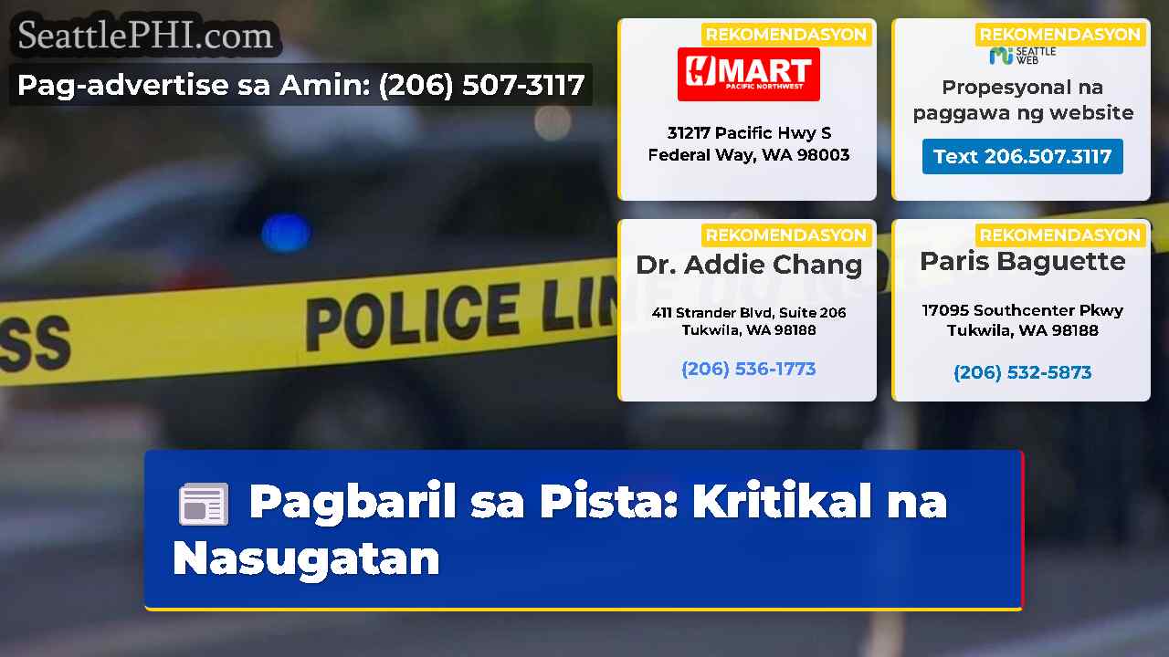 Pagbaril sa Pista Kritikal na Nasugatan