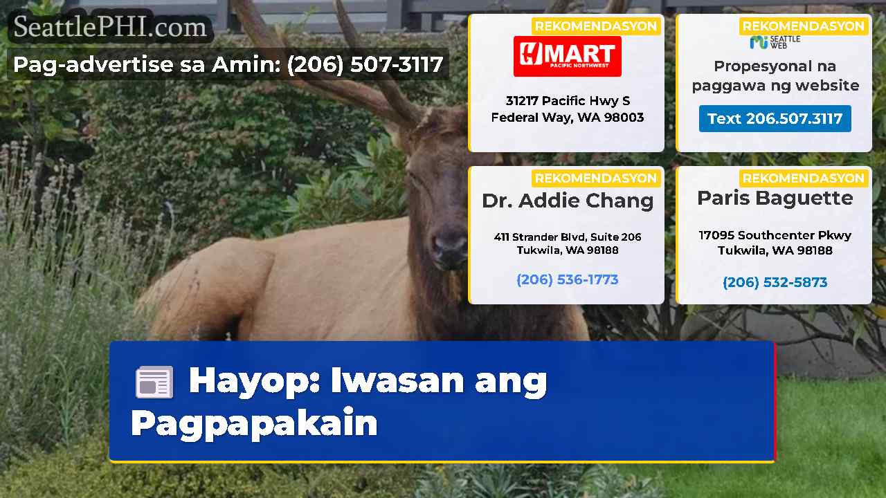 Hayop: Iwasan ang Pagpapakain
