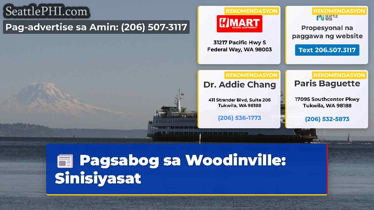 Pagsabog sa Woodinville: Sinisiyasat