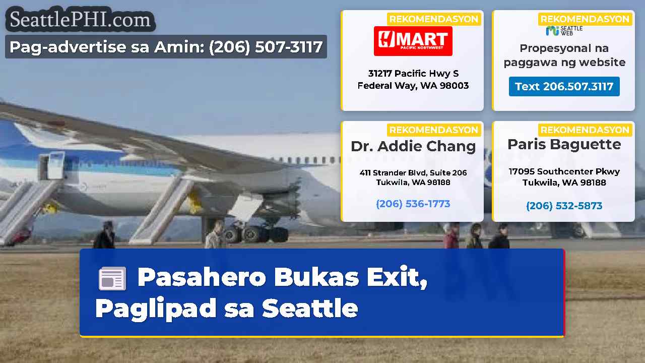 Pasahero Bukas Exit, Paglipad sa Seattle