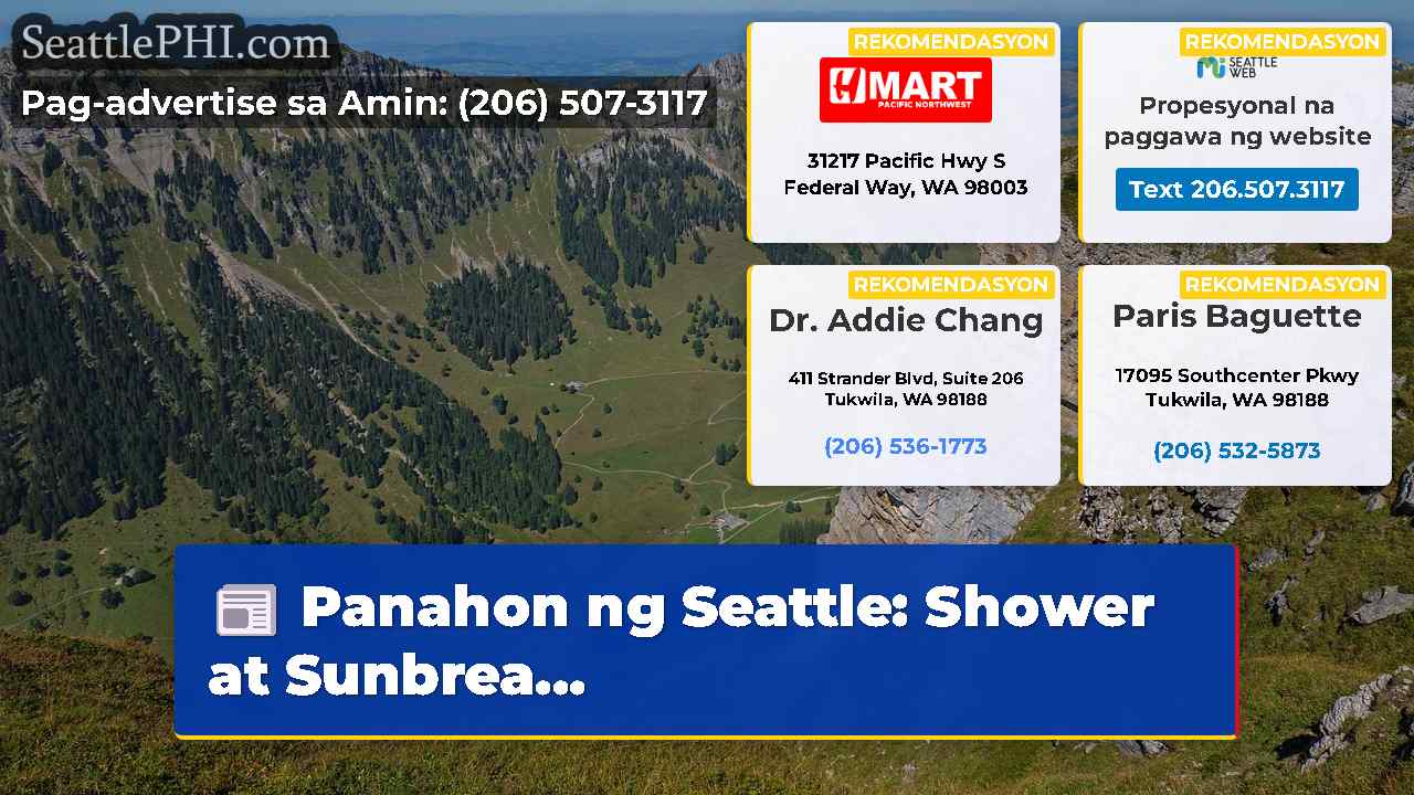 Panahon ng Seattle: Shower at Sunbrea...