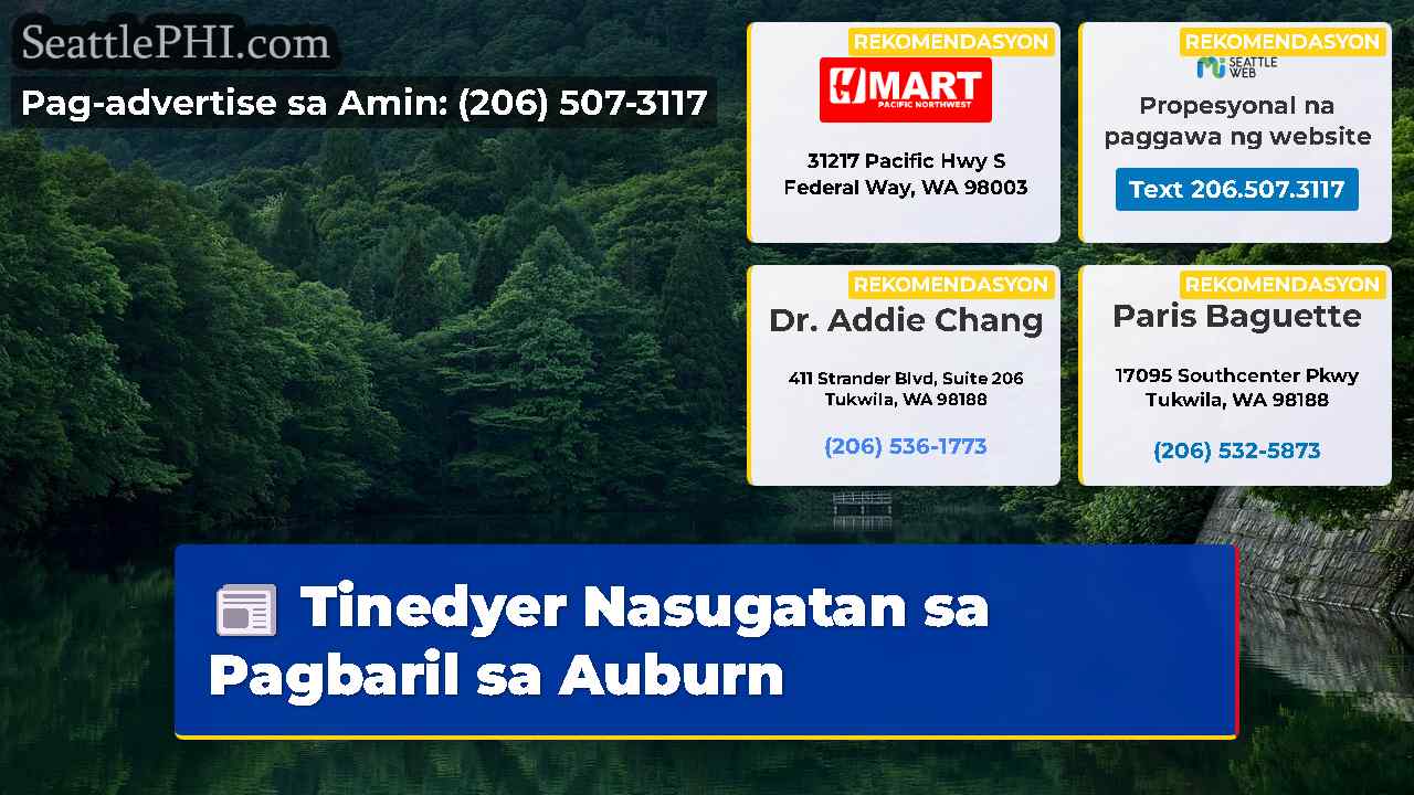 Tinedyer Nasugatan sa Pagbaril sa Auburn