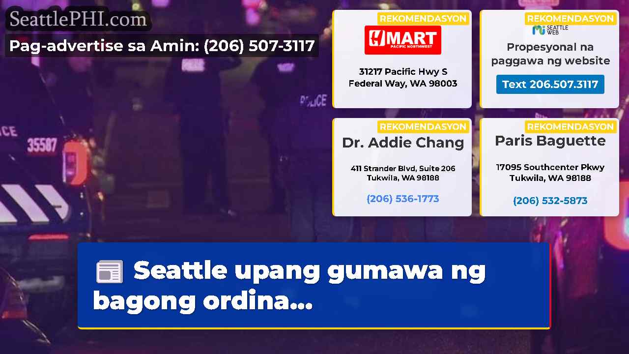 balita sa Seattle SeattlePHI
