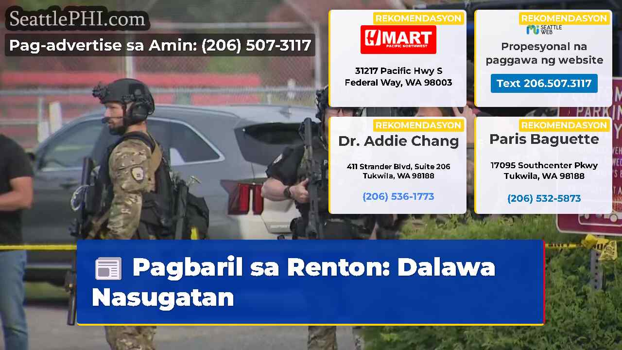 Pagbaril sa Renton Dalawa Nasugatan