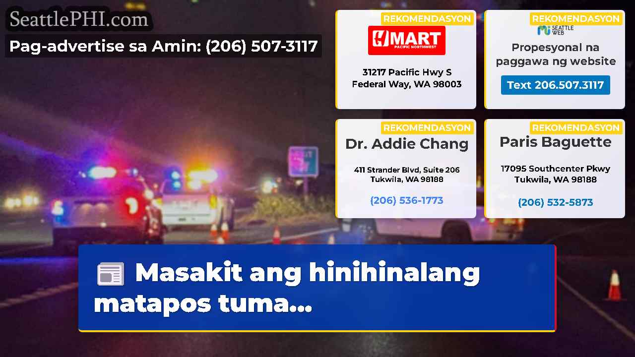 Masakit ang hinihinalang matapos tuma…