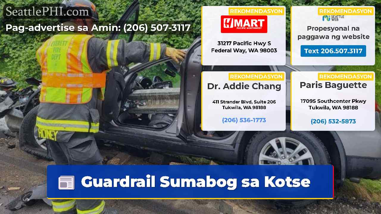 Guardrail Sumabog sa Kotse