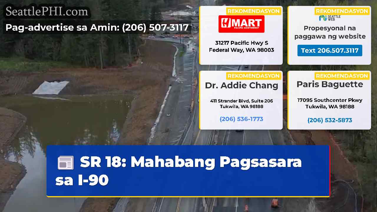 SR 18: Mahabang Pagsasara sa I-90