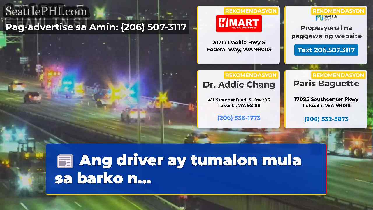 Ang driver ay tumalon mula sa barko n…