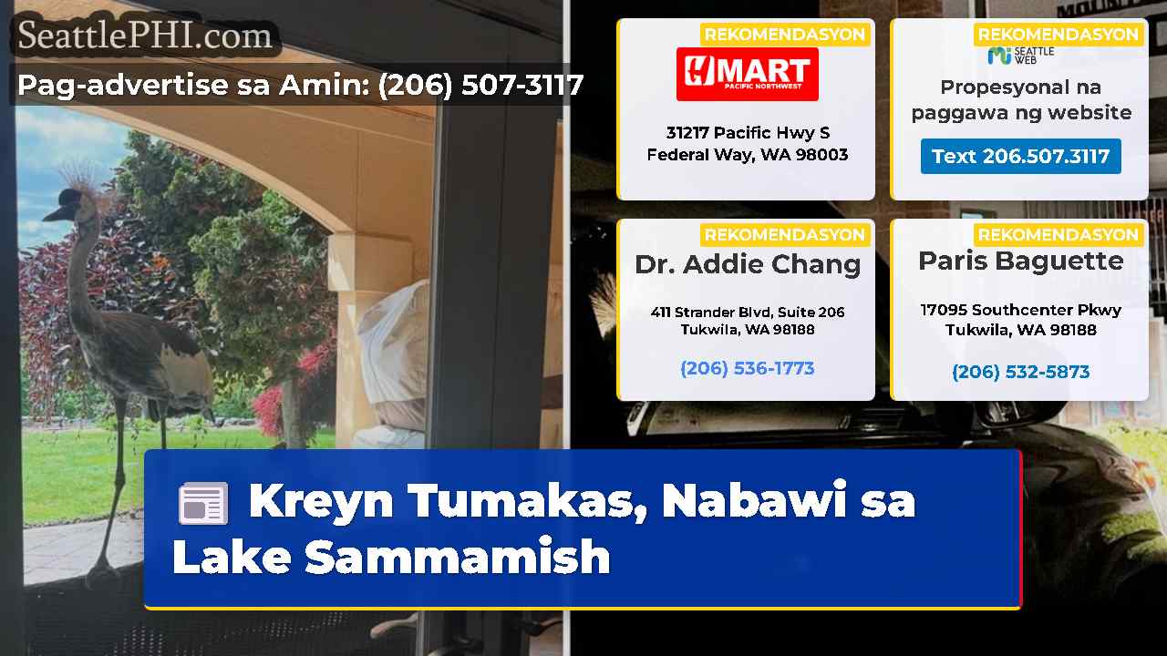 Kreyn Tumakas, Nabawi sa Lake Sammamish
