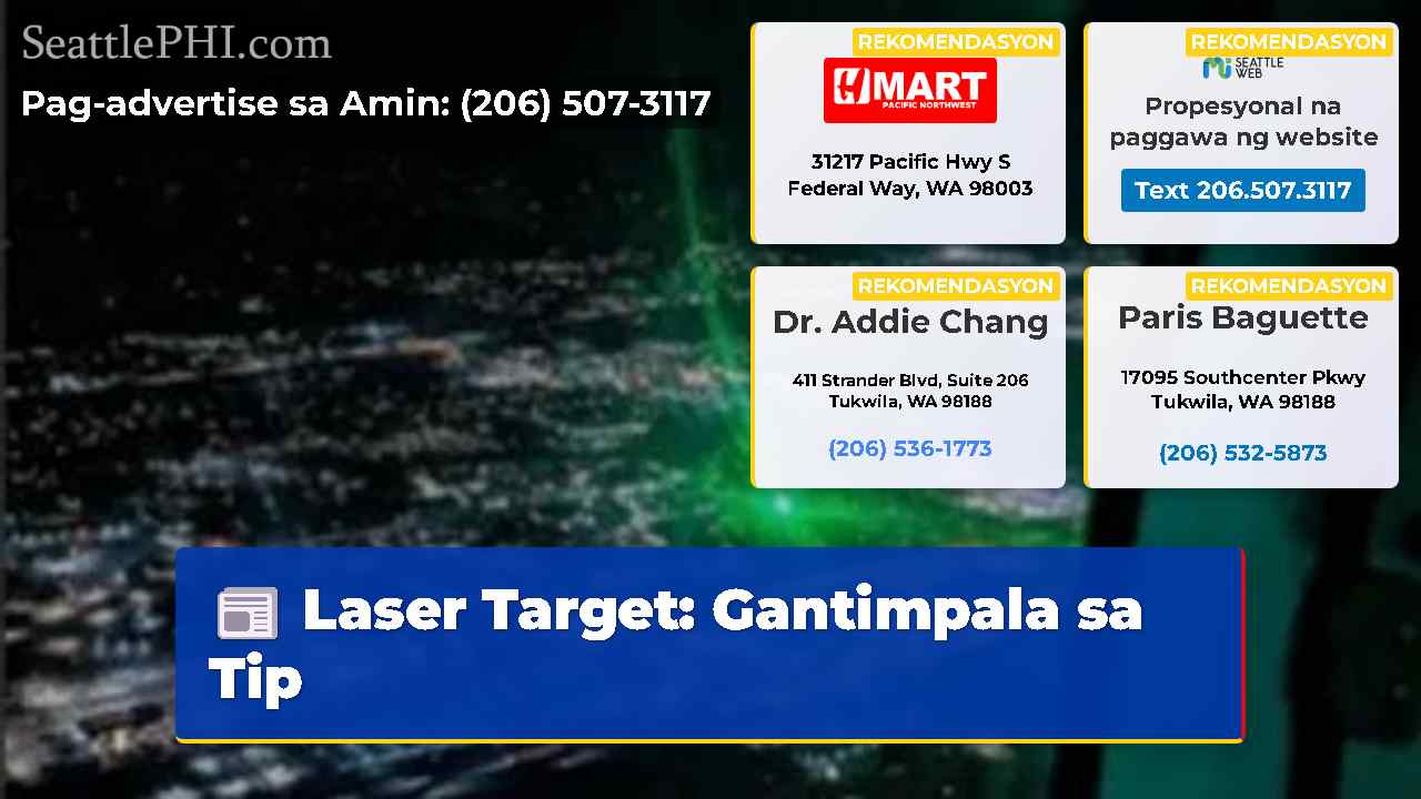 Laser Target: Gantimpala sa Tip