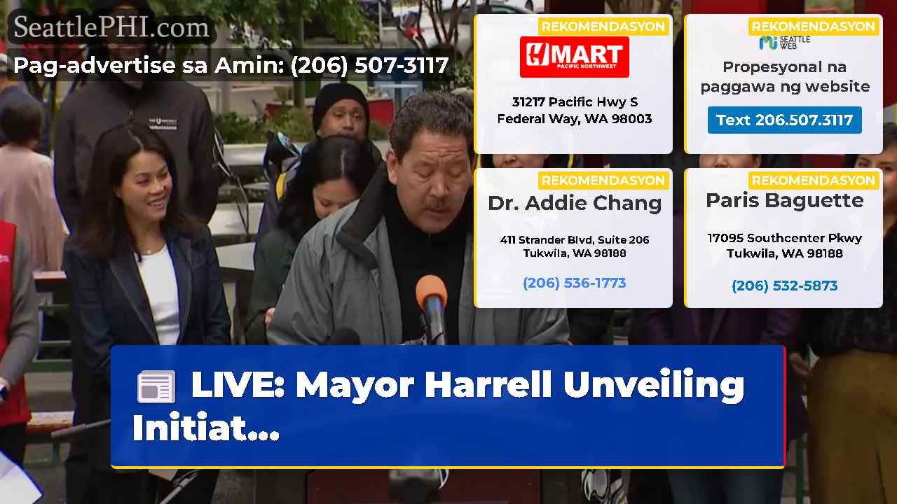 LIVE Mayor Harrell Unveiling Initiat…