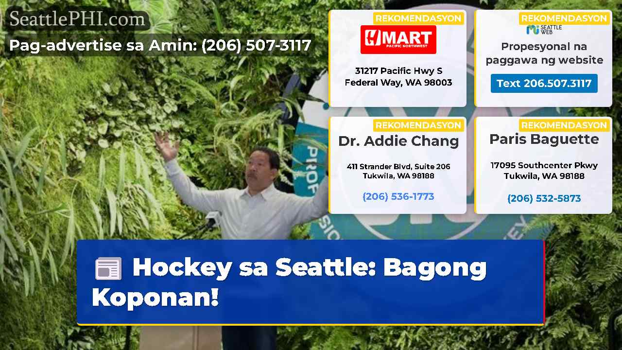 balita sa Seattle SeattlePHI