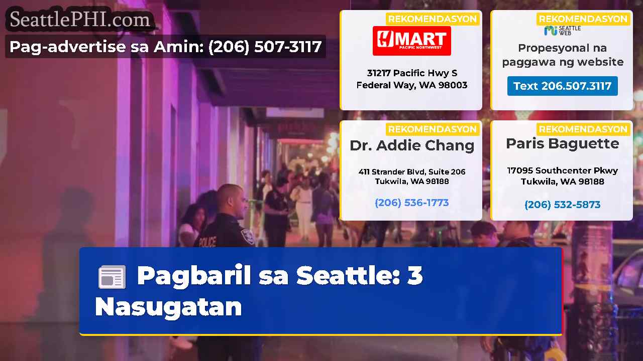 Pagbaril sa Seattle: 3 Nasugatan