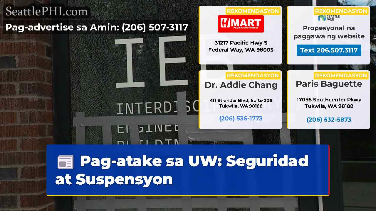 Pag-atake sa UW: Seguridad at Suspensyon