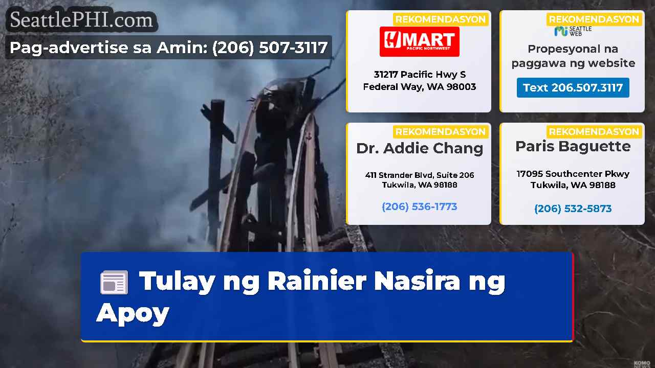 Tulay ng Rainier Nasira ng Apoy