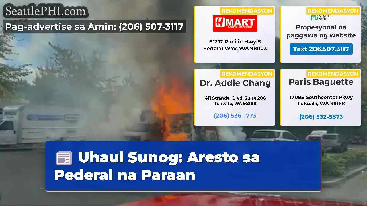 Uhaul Sunog: Aresto sa Pederal na Paraan