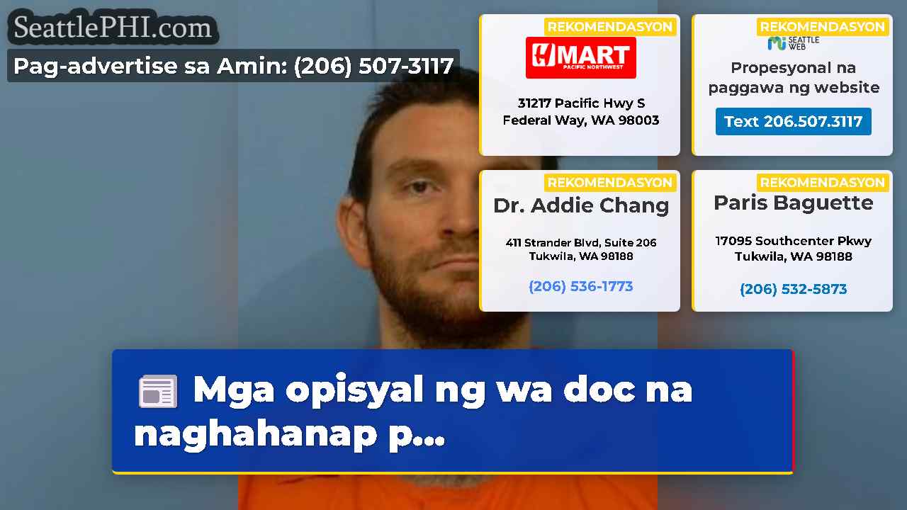 Mga opisyal ng wa doc na naghahanap p...