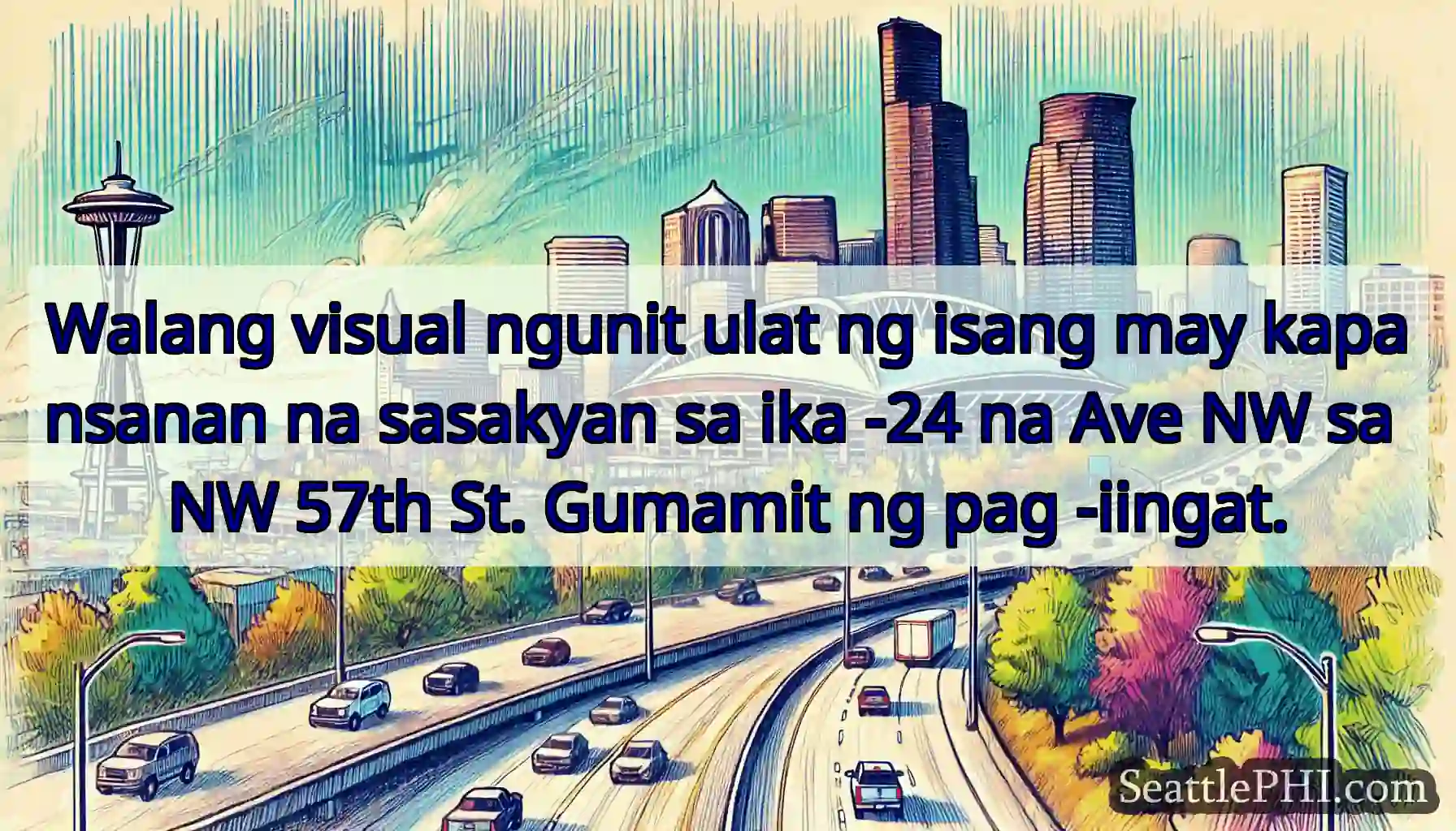Walang visual ngunit ulat ng isang may kapansanan
