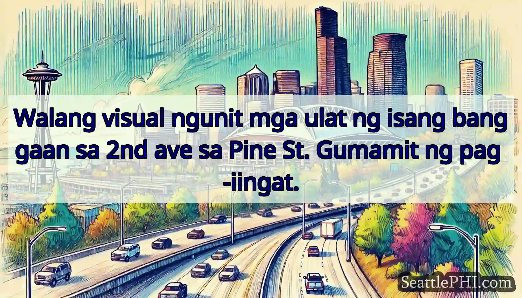 Walang visual ngunit mga ulat ng isang banggaan