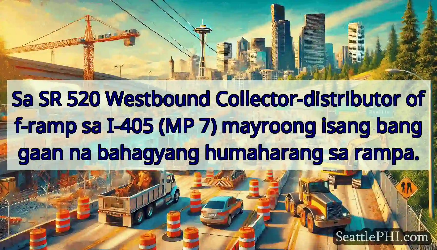 Sa SR 520 Westbound Collector-distributor