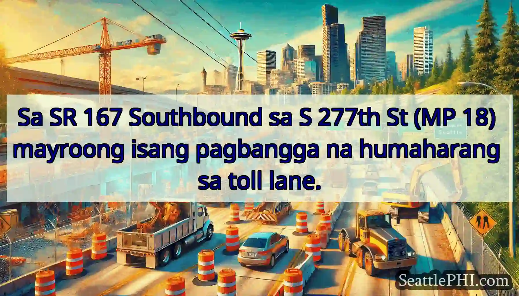 Sa SR 167 Southbound sa S 277th St (MP 18)