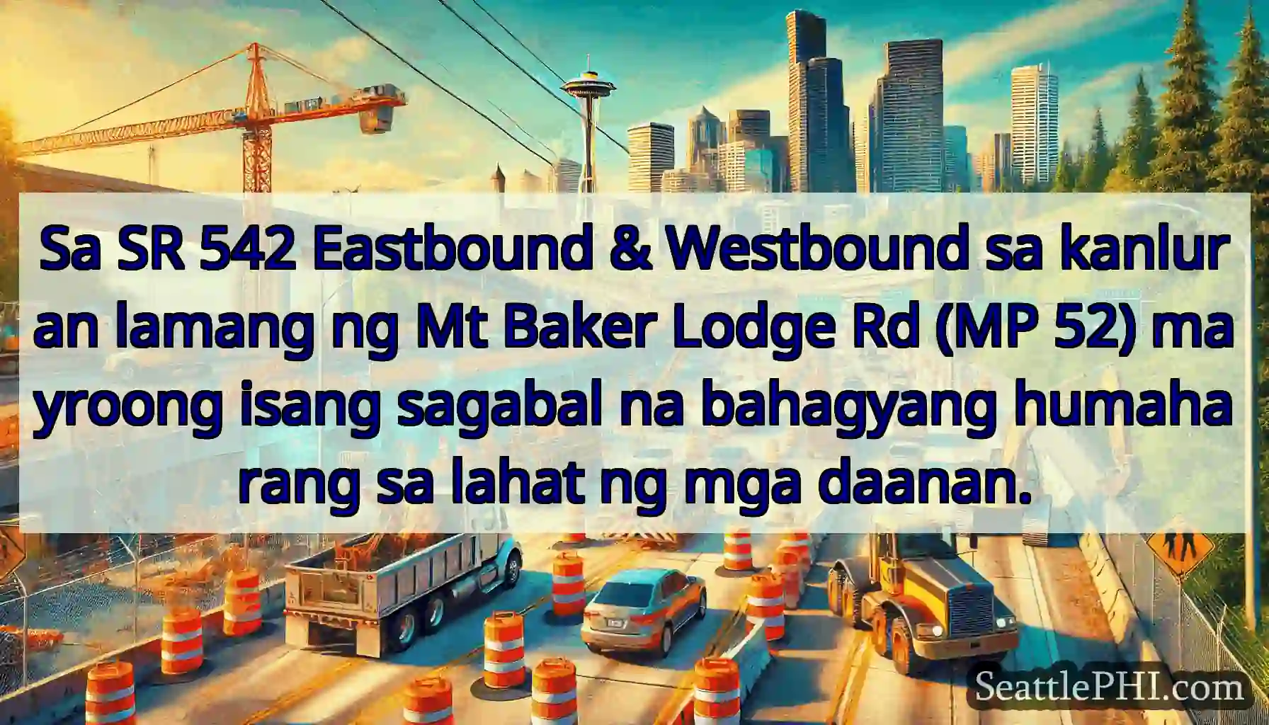 Sa SR 542 Eastbound & Westbound sa kanluran