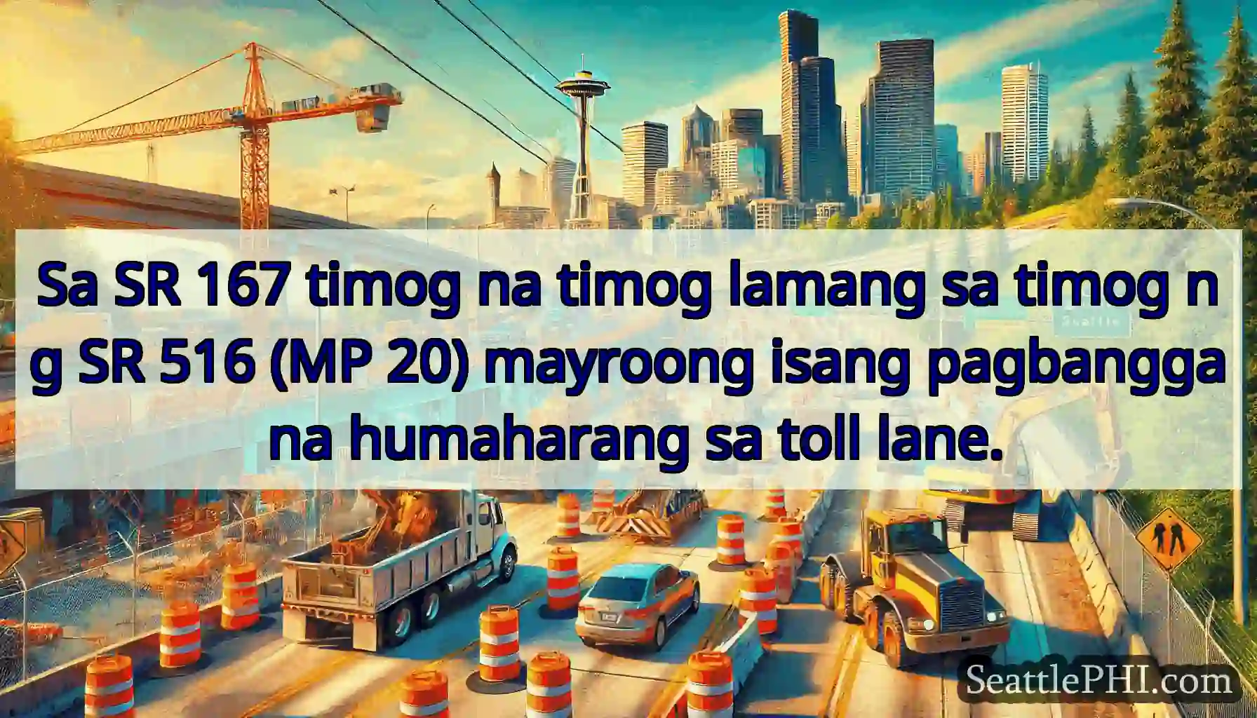 Sa SR 167 timog na timog lamang sa timog ng SR