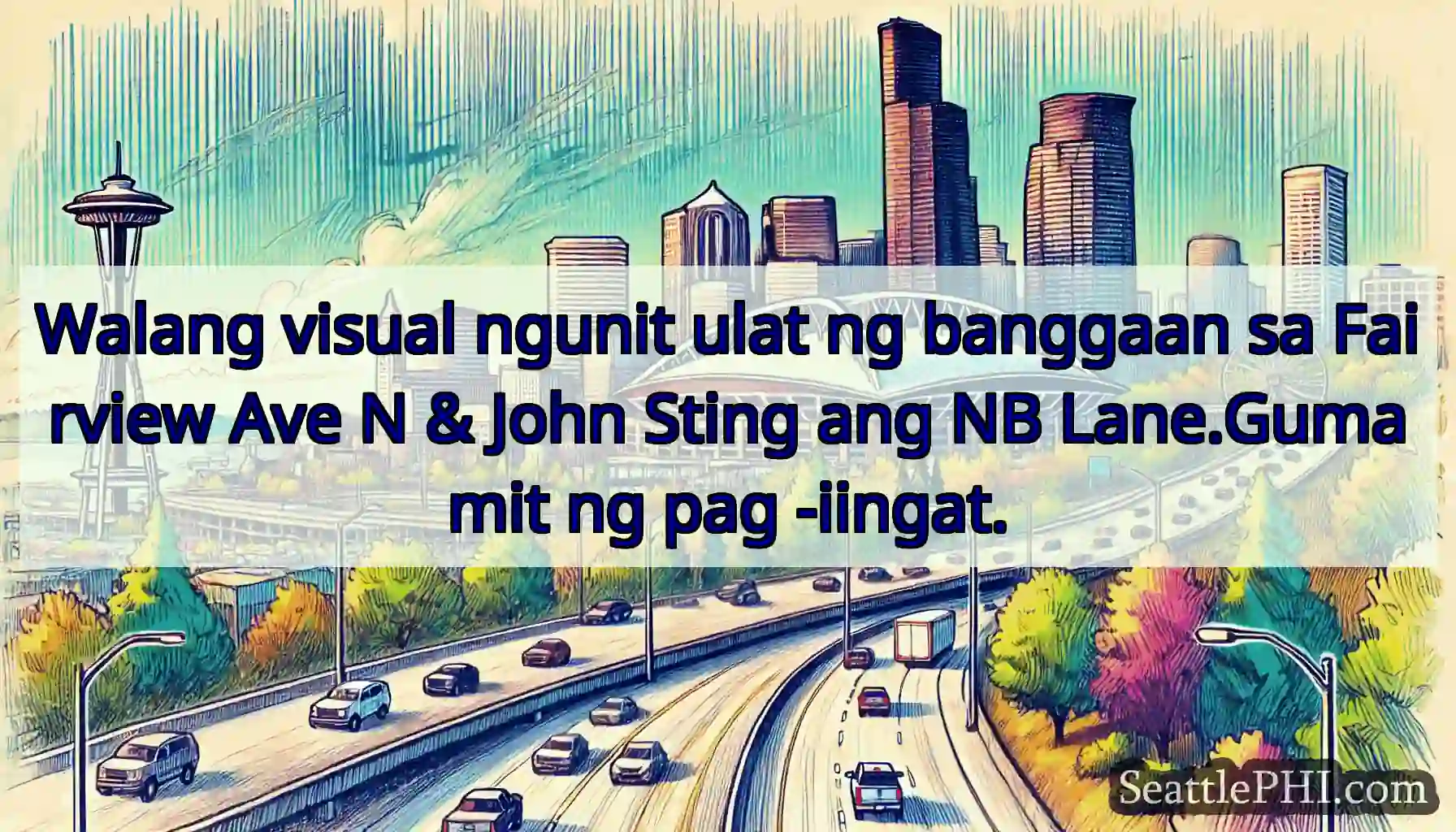 Walang visual ngunit ulat ng banggaan sa Fairview