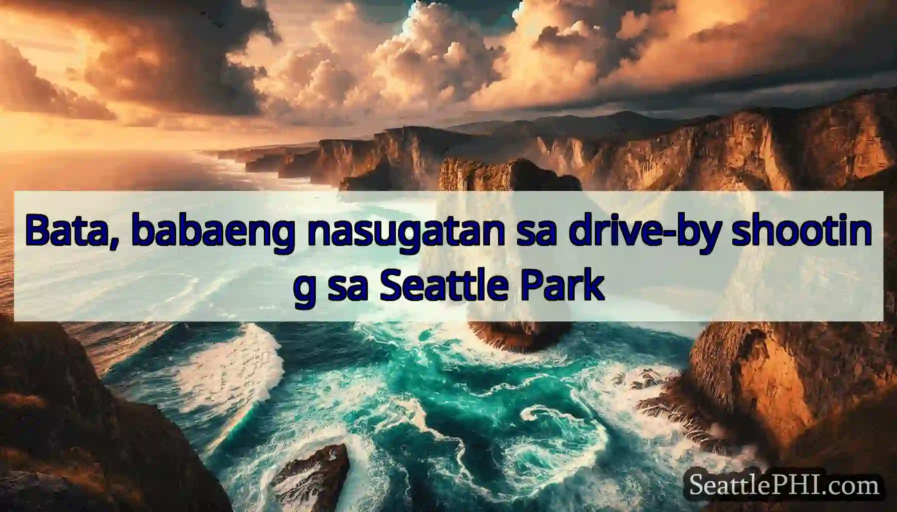 Bata, babaeng nasugatan sa drive-by shooting sa