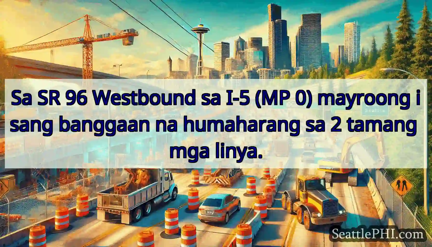 Sa SR 96 Westbound sa I-5 (MP 0) mayroong isang